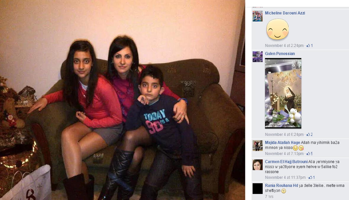 رحلت والغصة في قلبها:  نسرين روحانا لم تستطع توديع ولديها