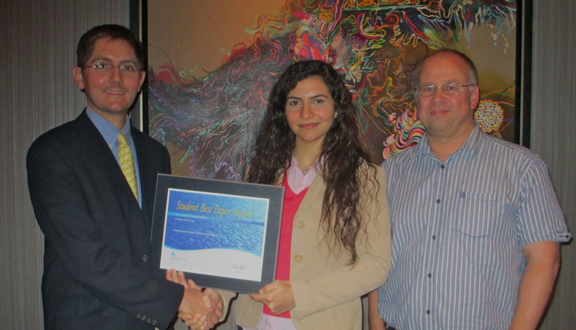 اللبنانية جولين الشختوره فازت بجائزة أفضل بحث في مجال جودة المياه