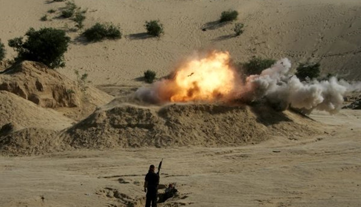 قتيل و4 اصابات بانفجار في موقع للتدريب العسكري جنوب غزة