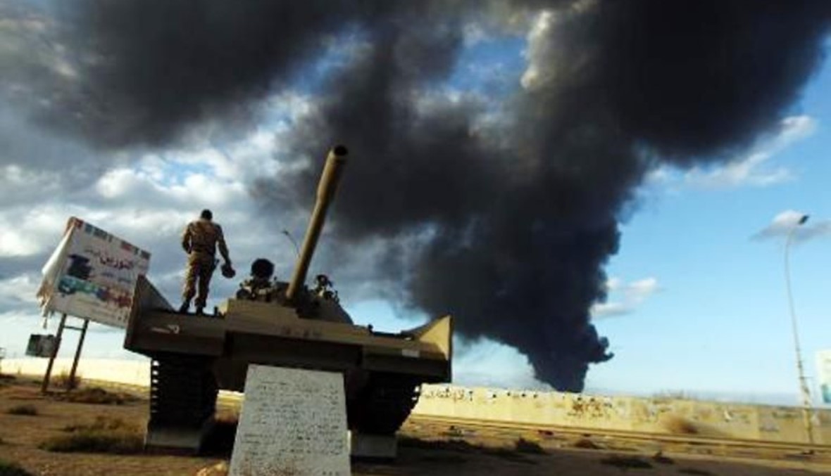 اسقاط مروحية لـ"فجر ليبيا" بعد اغارتها على السدرة وانفجار في طبرق