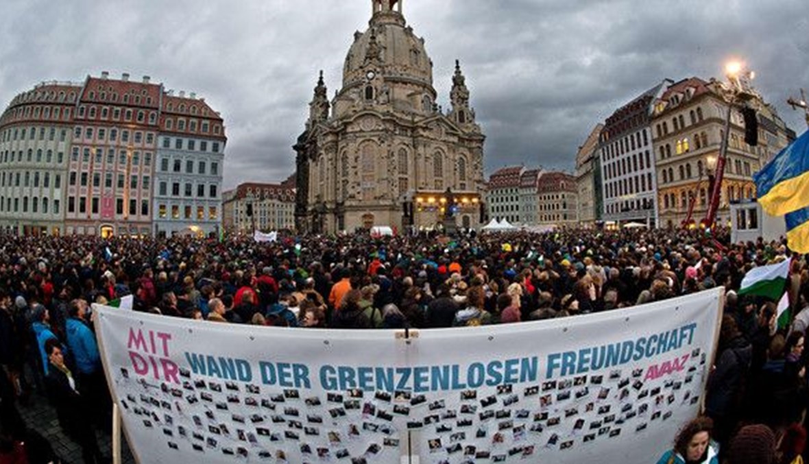 100 الف شخص يتظاهرون في المانيا ضد حركة بيغيدا المناهضة للاسلام