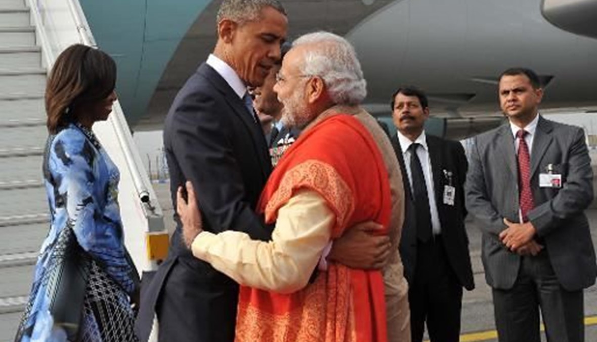 اوباما يصل الى الهند في زيارة تستمر ثلاثة ايام