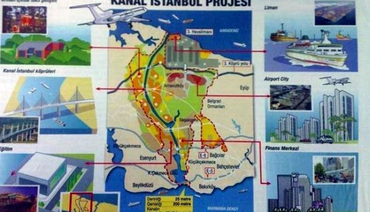 تركيا تحيي مشروع اردوغان لبناء قناة عبر اسطنبول