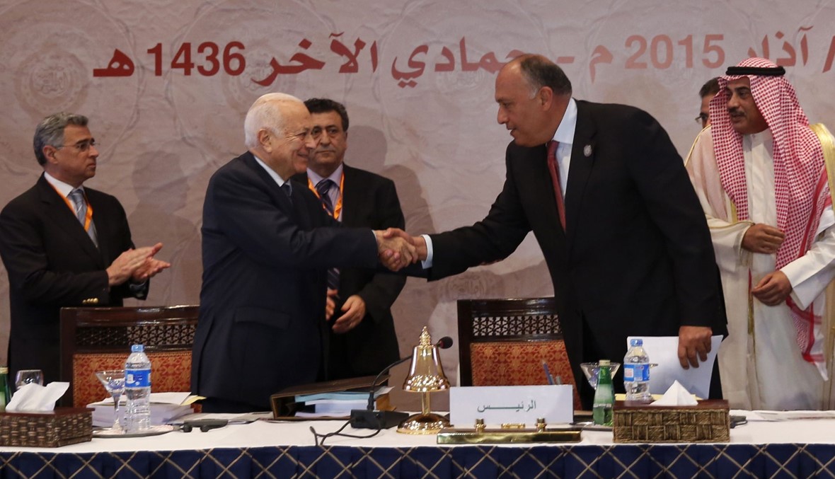 وزراء الخارجية العرب وافقوا على مشروع قرار بانشاء قوة عربية مشتركة