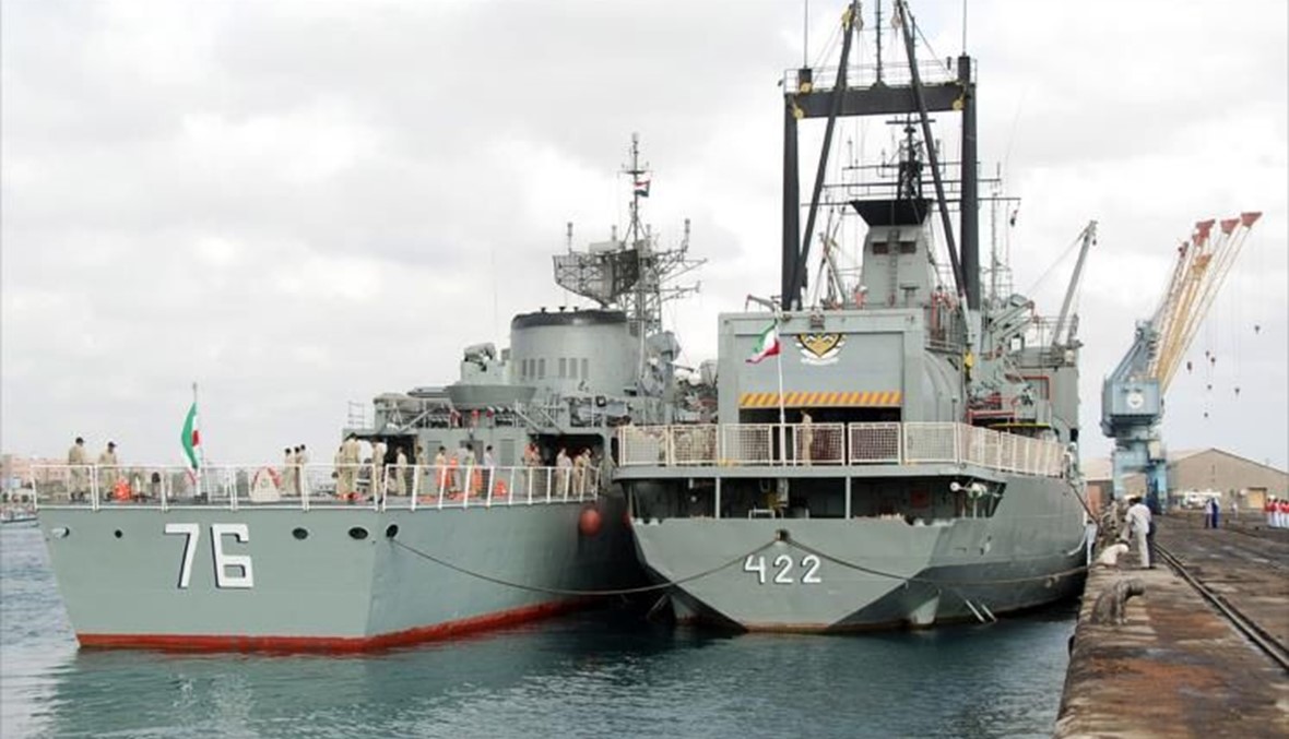 سفينتان حربيتان إيرانيتان قبالة ساحل اليمن