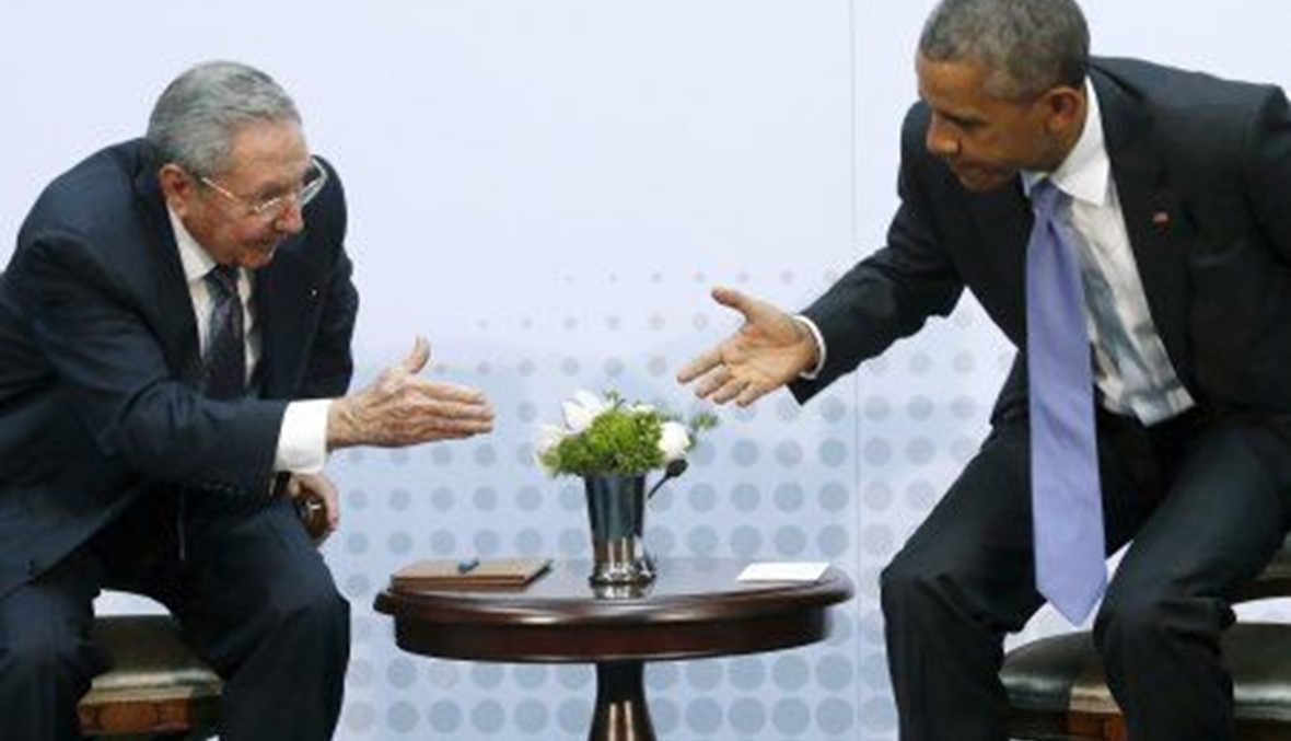 لقاء تاريخي بين اوباما وكاسترو في بنما