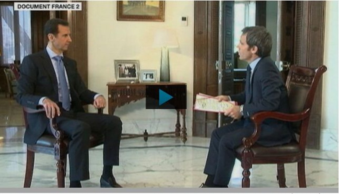 "إعلاميون ضد العنف" تأسف لإجراء "فرانس 2" مقابلة مع الأسد