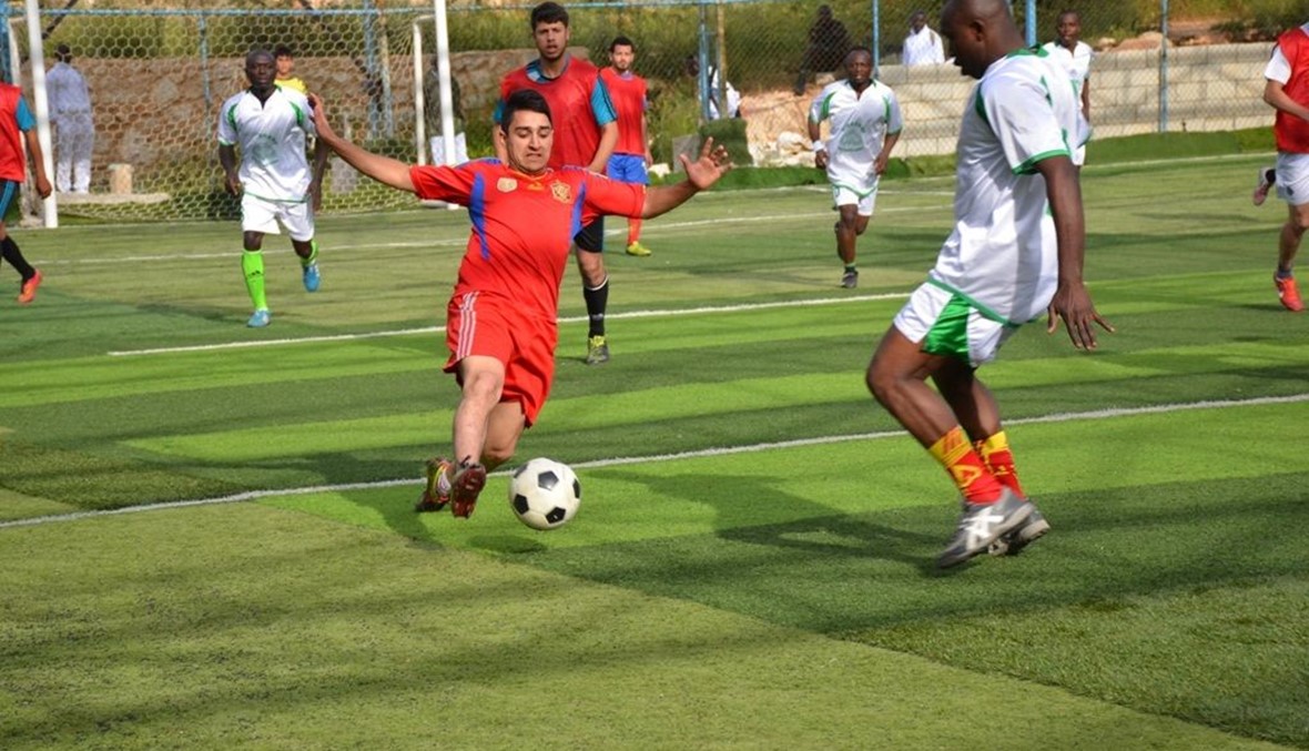 مباراة رياضية ودية بين الفريق الرياضي للوحدة الغانية وفريق بلدة عيتا الشعب