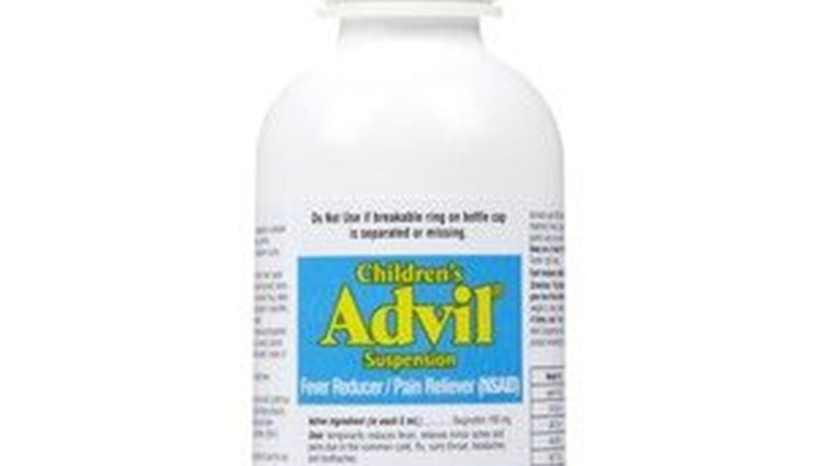 وزارة الصحة  تقرر سحب children's Advil suspension من الاسواق ... والسبب؟