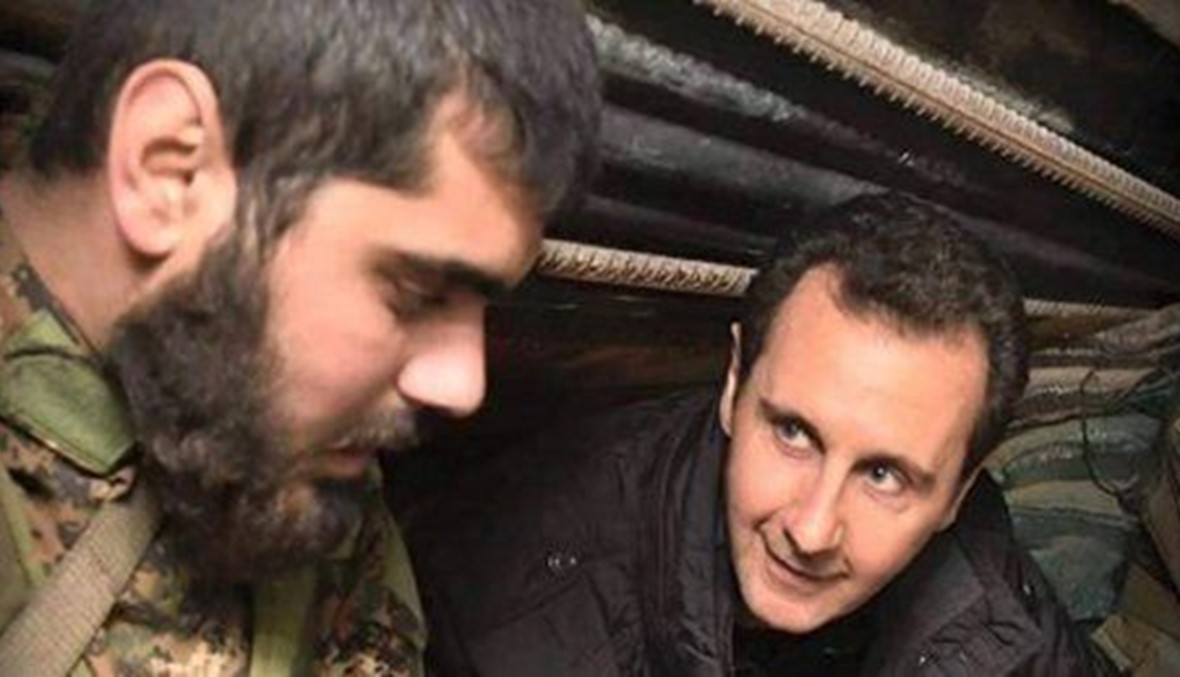 مقتل الضابط الذي ظهر مع بشار الأسد في فيديو جوبر