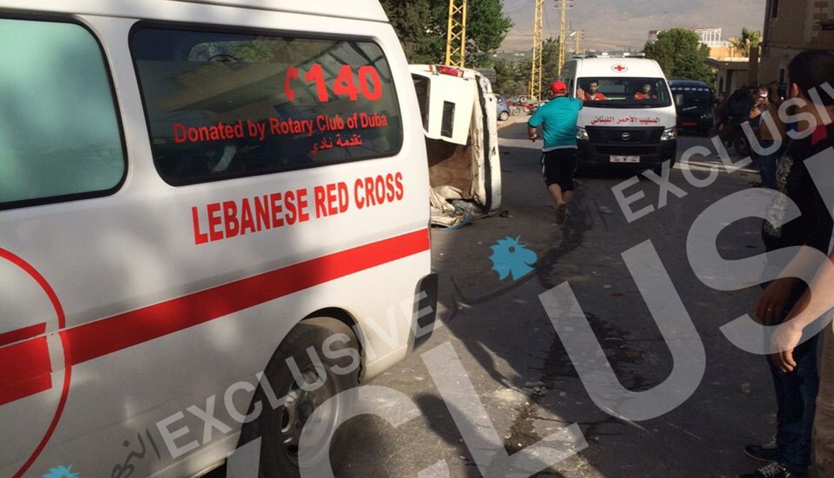 بالصور: 3 قتلى و14 جريحا في حادث مروع على طريق عرسال - اللبوة