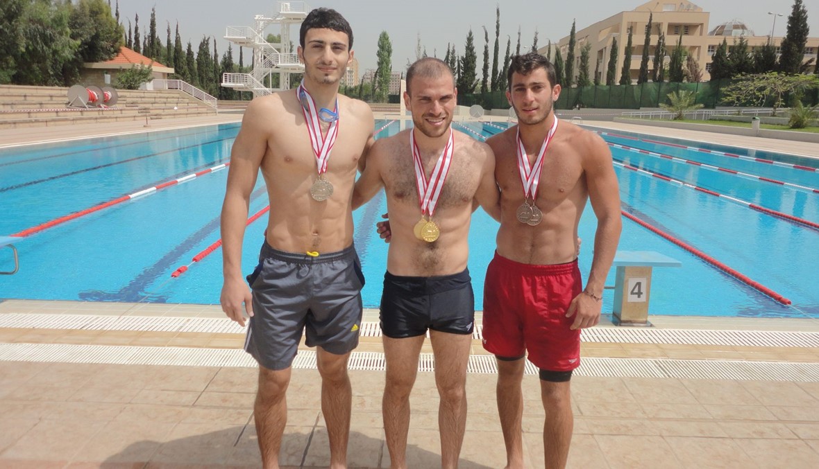 ذهبيتان لمكاري في سباحة الجامعة اللبنانية