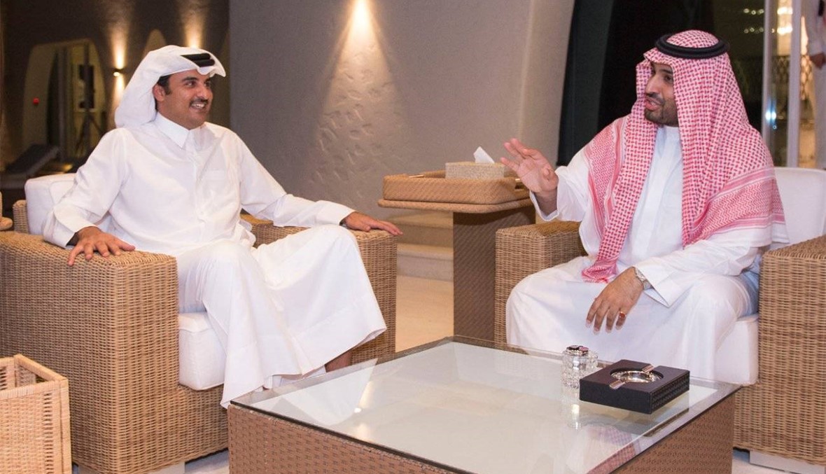 أمير قطر يستقبل محمد بن سلمان في الدوحة