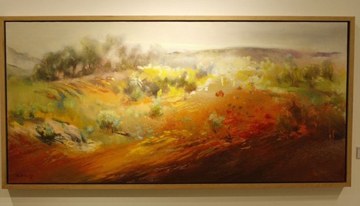 نزار ضاهر يعرض في مركز بيروت للمعارض لوحات تعكس الطبيعة بألوانها المشرقطة