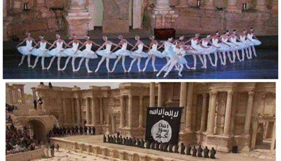 مسرح تدمر في صورتين ليستا مفاضلة بين "داعش" والنظام