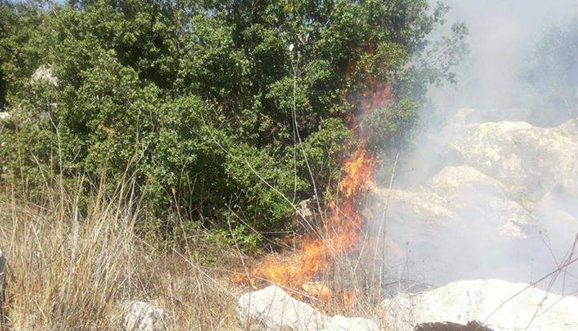 حريق كبير على طول الحدود الإسرائيلية – اللبنانية