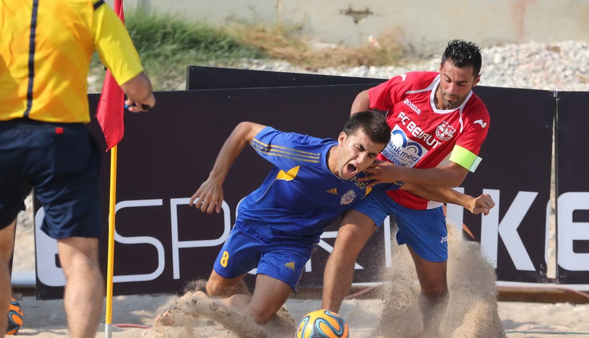 بطولة لبنان بكرة القدم الشاطئية: انتصارين للامن العام و"الريجي"