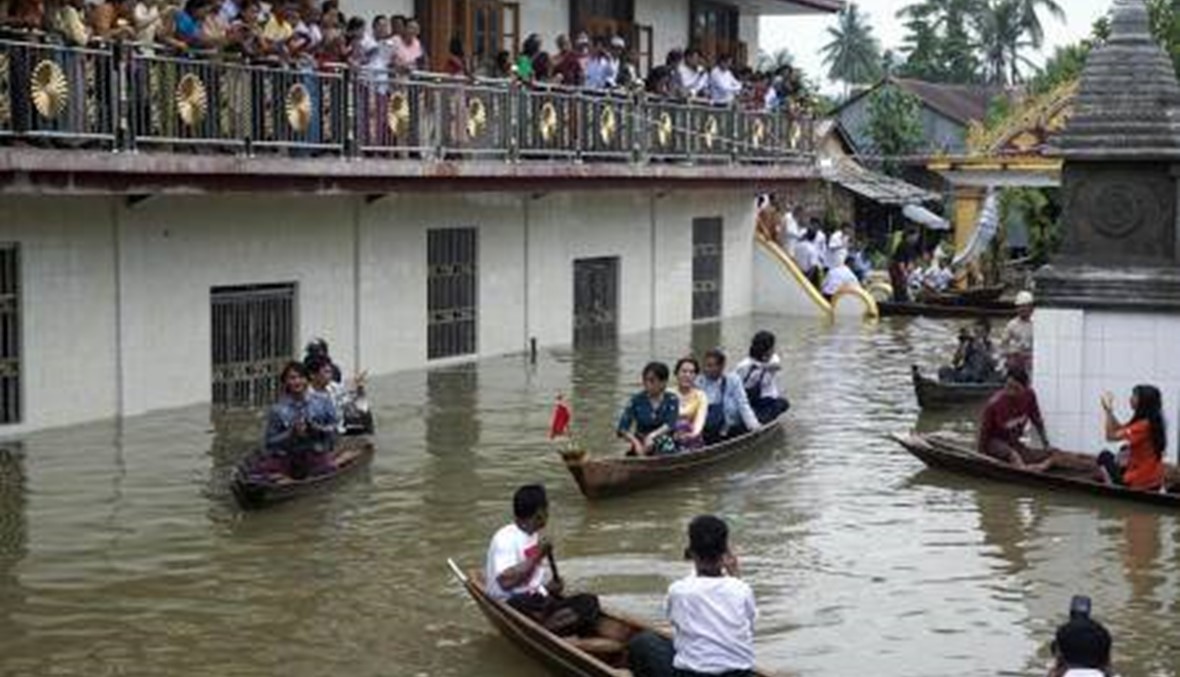 46 قتيلاً في فيضانات بورما... وبعض المناطق مقطوعة تماماً