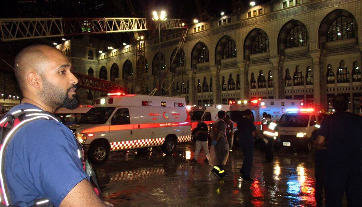بالصور - حادث سقوط رافعة الحرم: 107 وفيات و238 جريحاً