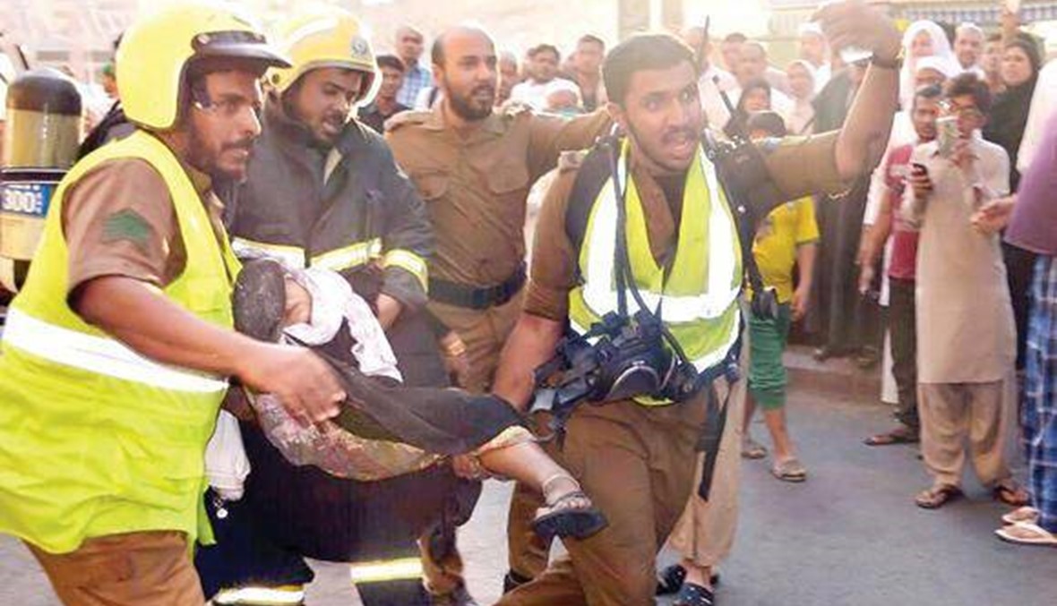 اجلاء اكثر من 1000 حاج آسيوي بسبب حريق في مكة