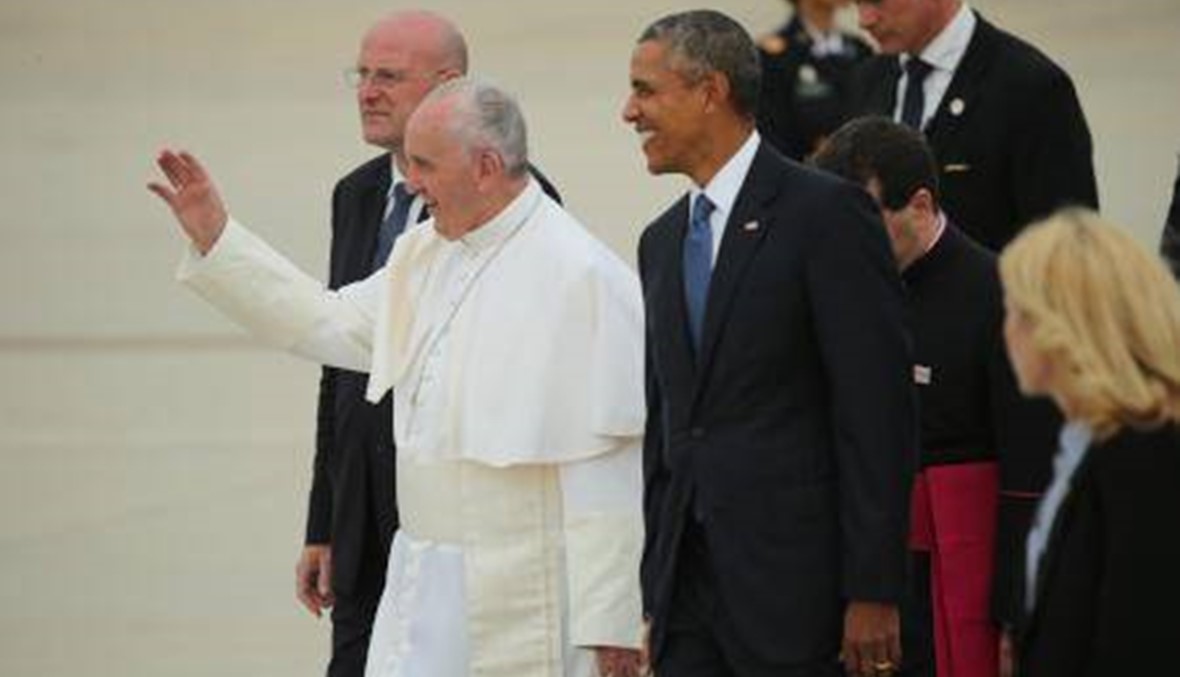 بالصور: البابا فرنسيس للمرة الاولى في الولايات المتحدة