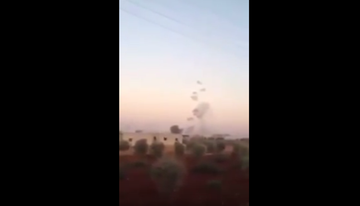 بالفيديو- غارات روسية للمرة الاولى على تدمر