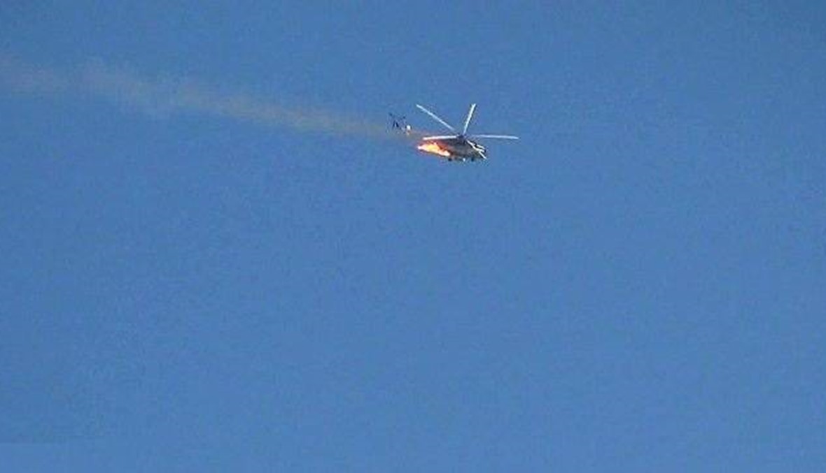 "المرصد السوري": مقاتلون يسقطون طائرة هليكوبتر في حماة