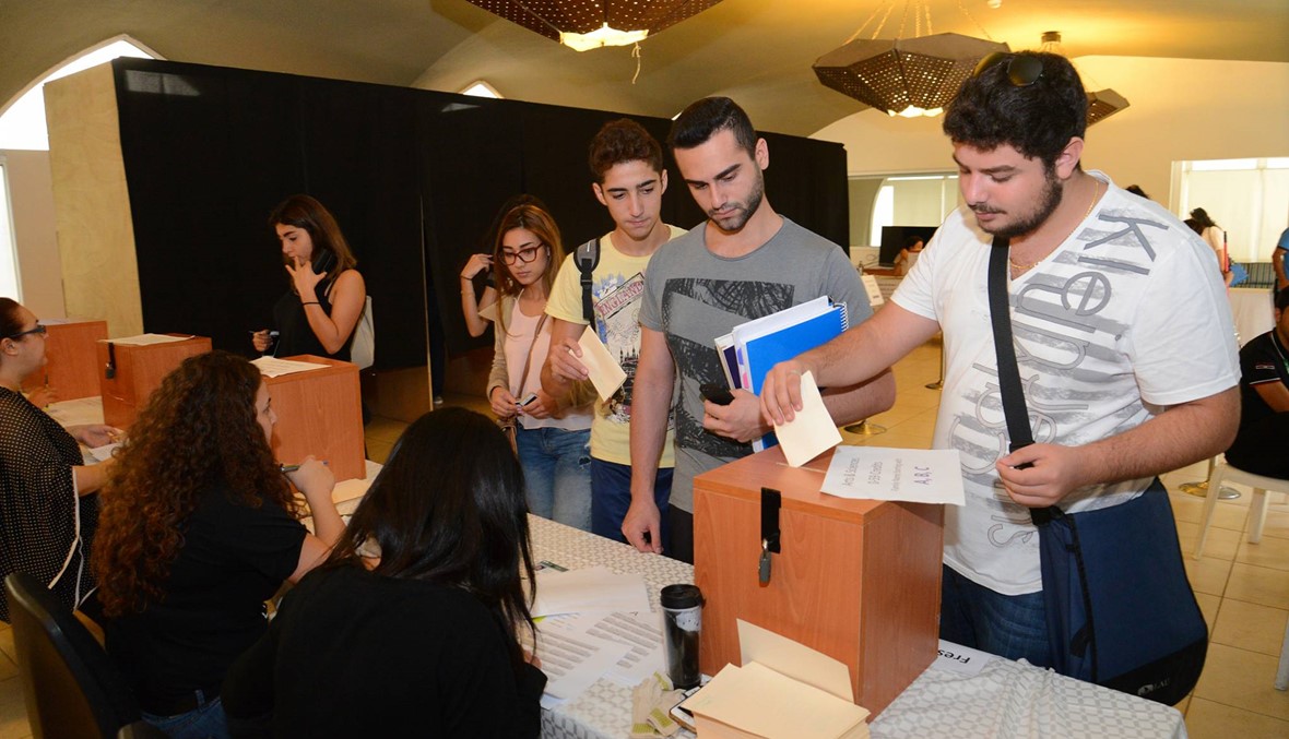 الانتخابات الطالبية في LAU جبيل لـ14 اذار وبيروت لـ8 أذار