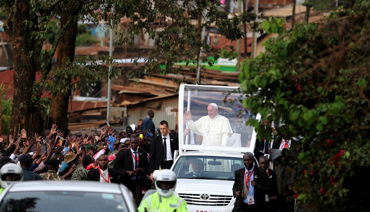 البابا يدين "الظلم الفظيع" في ضواحي المدن الافريقية