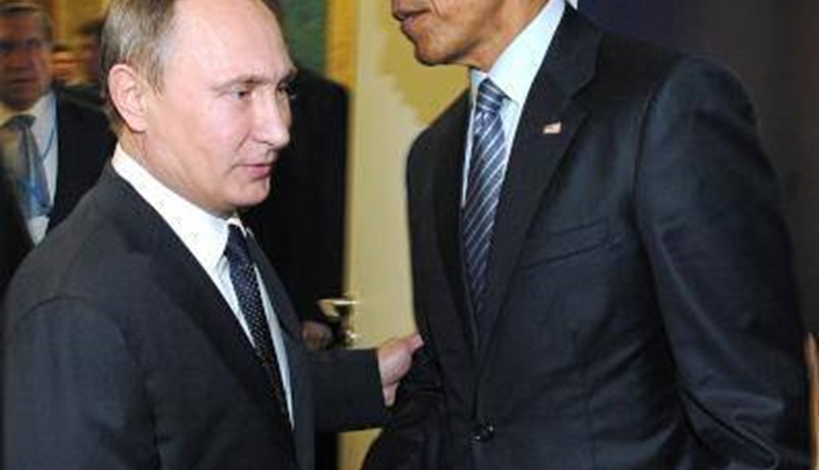 أوباما وبوتين يبحثان الملفين السوري والأوكراني خلال قمة المناخ
