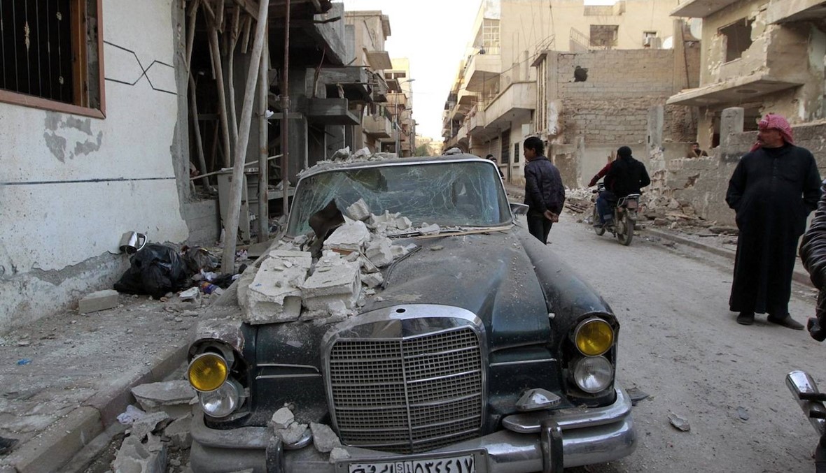 مقتل 40 مدنياً بينهم ثمانية اطفال في غارات استهدفت السبت مدينة الرقة شمال سوريا