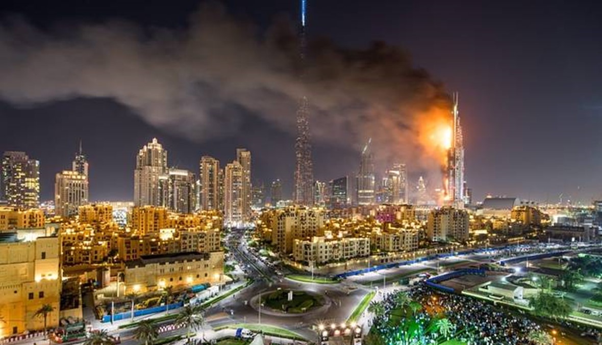 هذا سبب حريق الفندق في دبي ليلة رأس السنة