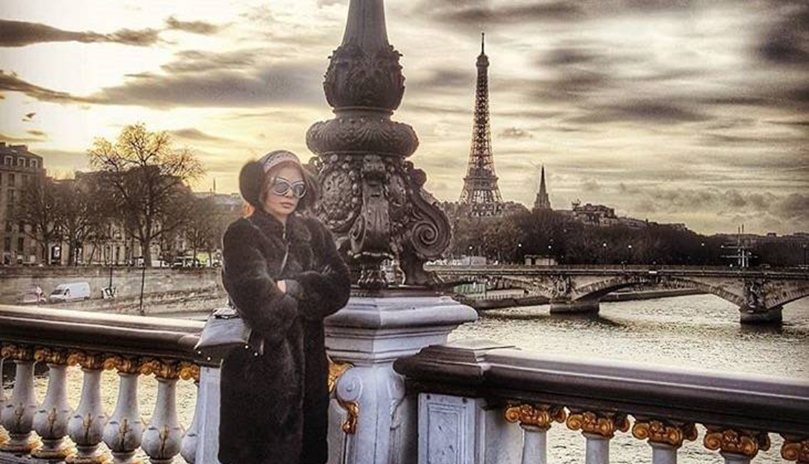 بالصور: هيفا تمضي إجازة الشتاء في باريس