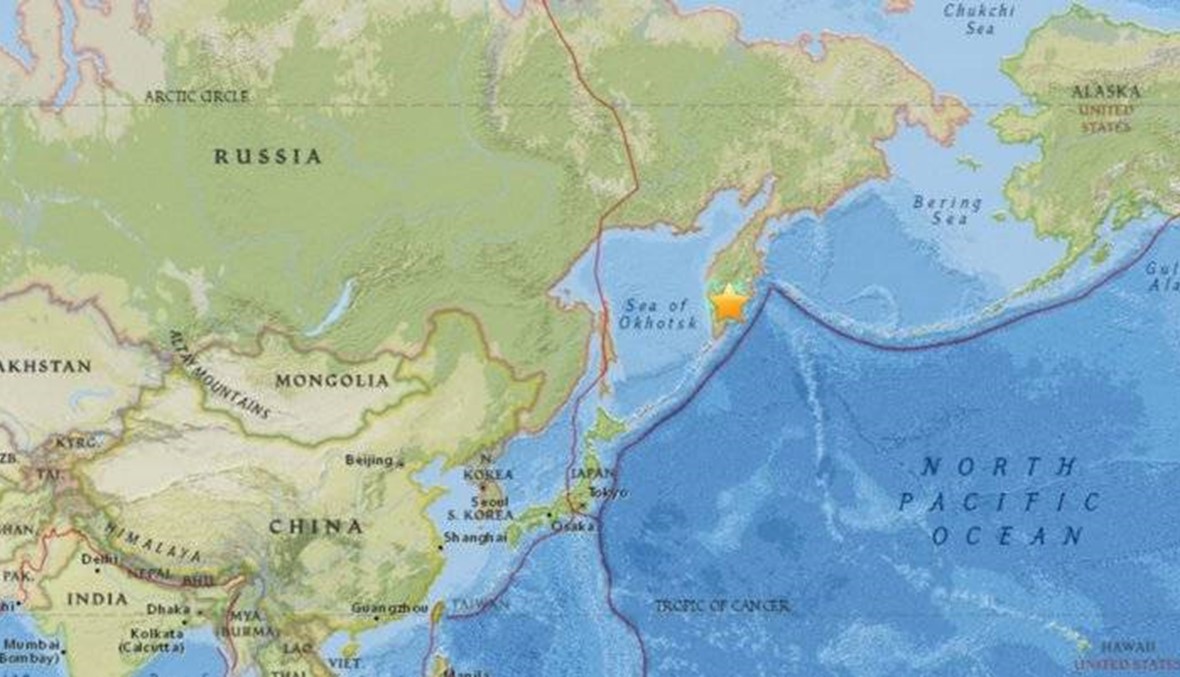 زلزال بقوة 7 الى 7,3 درجات يضرب أقصى شرق روسيا