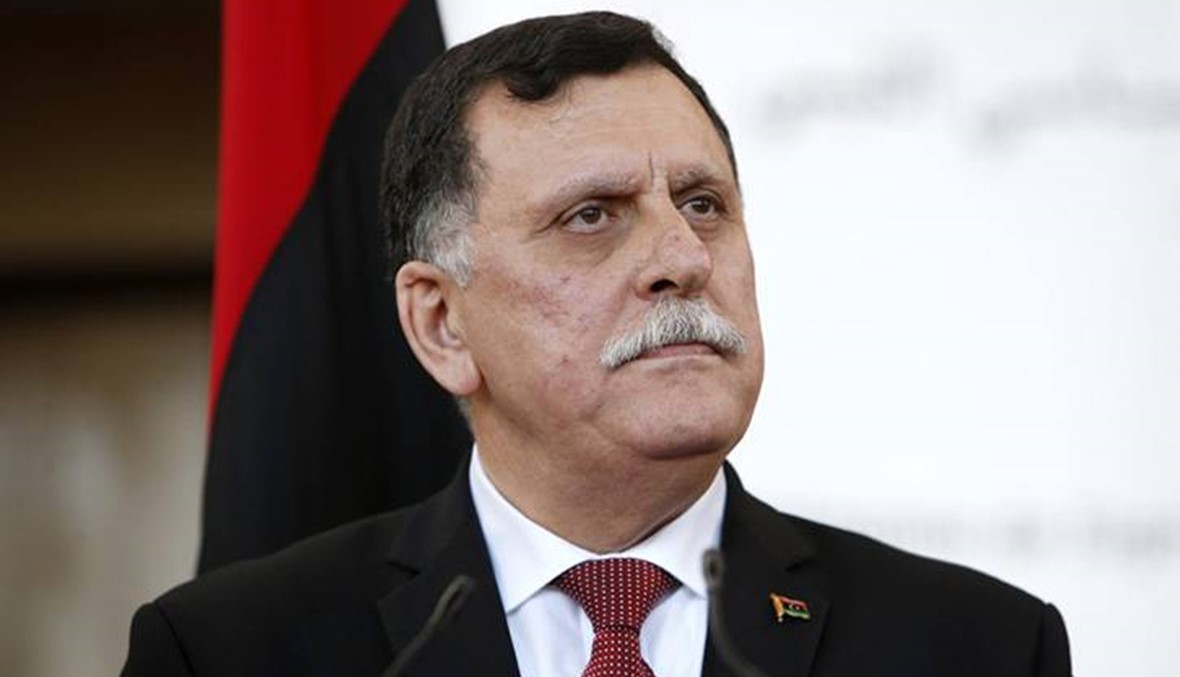 رئيس حكومة الوفاق الليبية فايز السراج في طرابلس