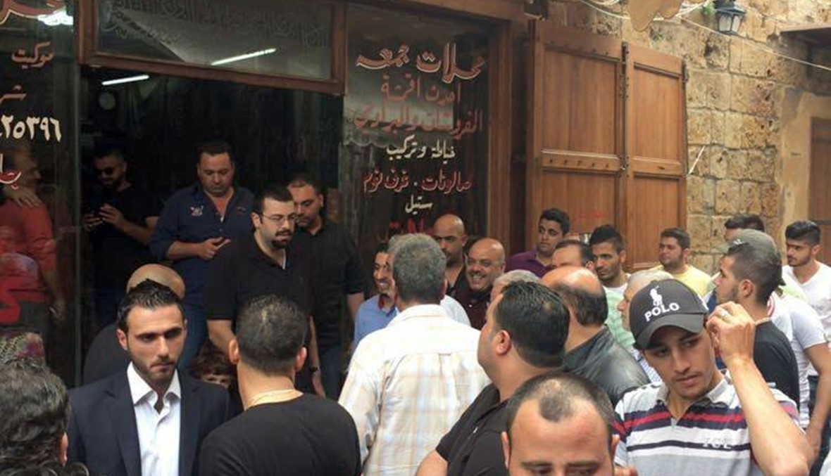أحمد الحريري يجول في أسواق صيدا