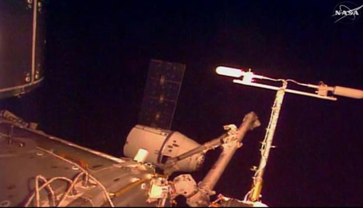 مركبة الشحن "دراغون" التابعة لـ "سبايس اكس" تصل إلى محطة الفضاء الدولية في مدار الأرض