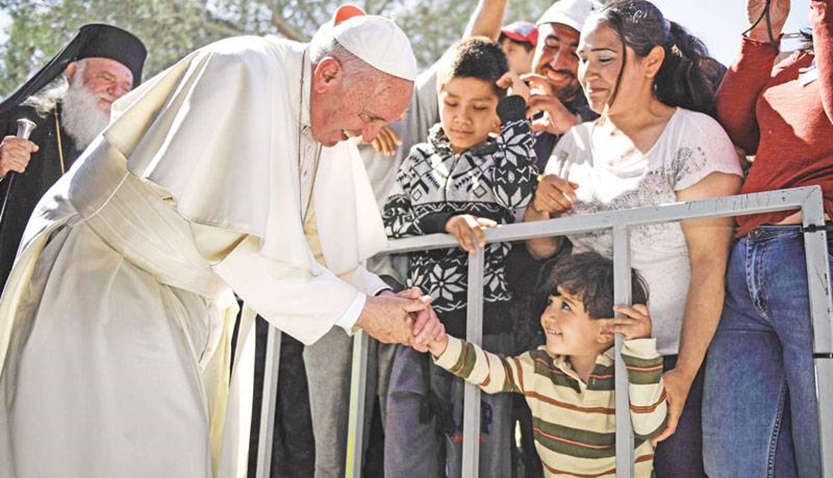البابا تأثر كثيراً في ليسبوس: "عاينت الكثير من الآلام!"
