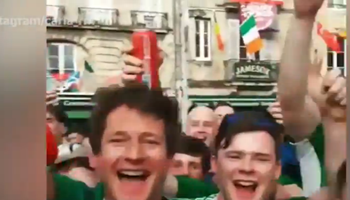 بالفيديو- ايرلنديون يلاحقون هذه الفرنسية الجميلة