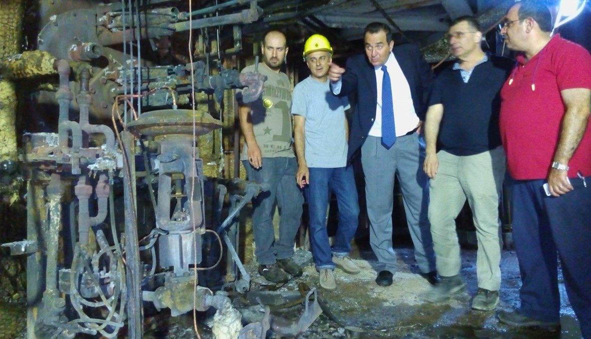 المدير العام لـ"كهرباء لبنان" تفقّد موقع الحريق في معمل الذوق الحراري