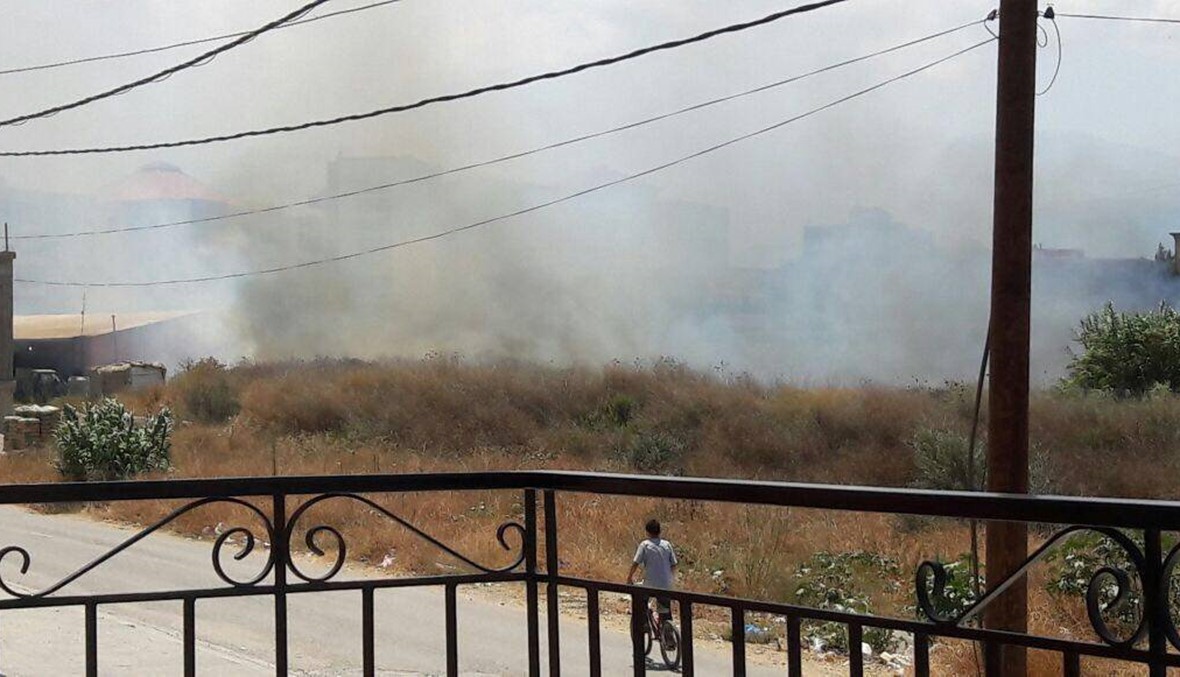 بالصور: حريق في مجدليا... والدفاع المدني يعمل على إخماده