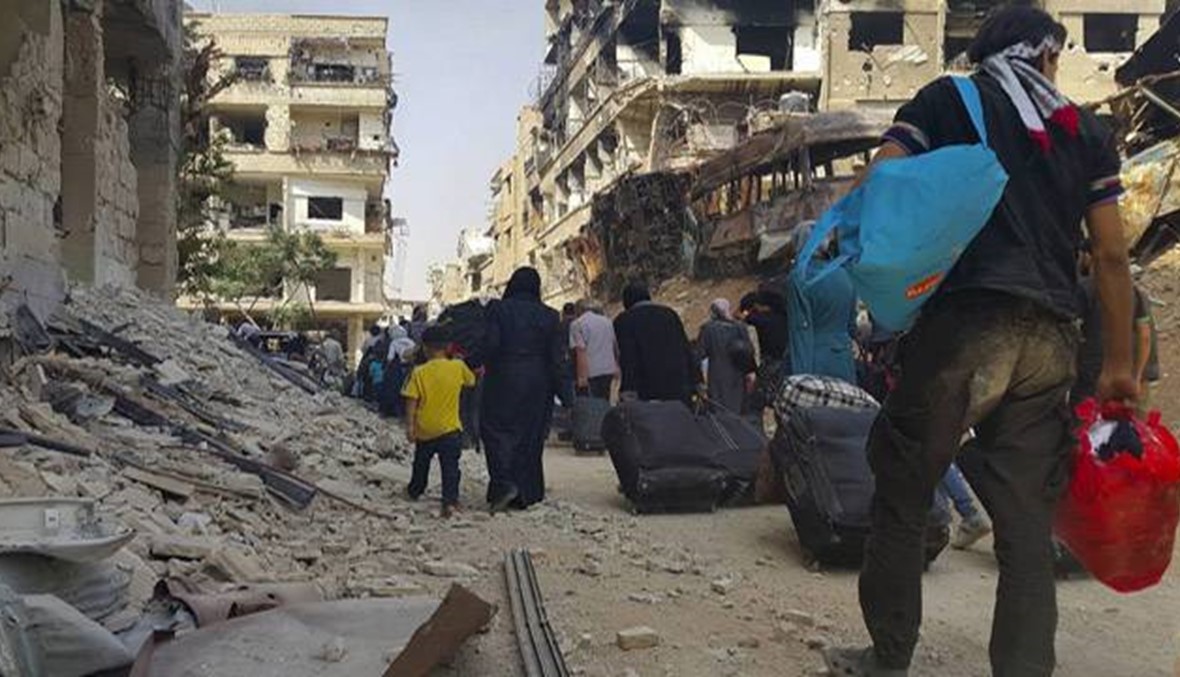 سكان ومقاتلون غادروا داريا المحاصرة في سوريا كيري ولافروف اجتمعا 12 ساعة بلا نتائج