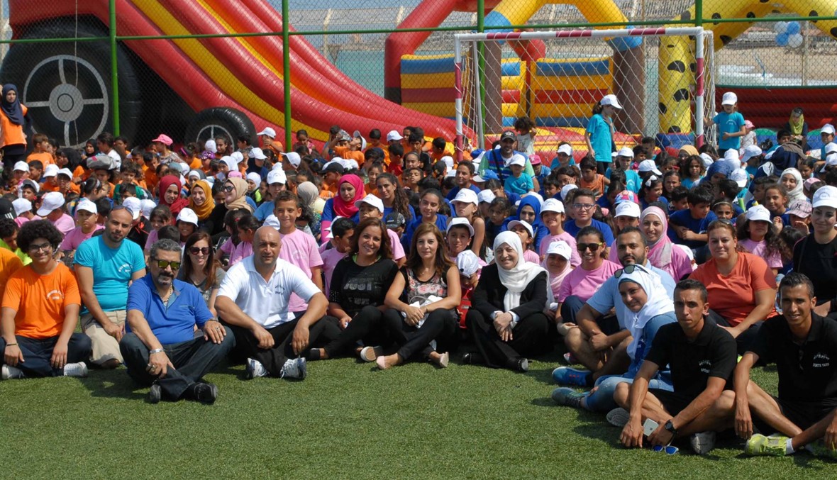 مؤسسة الحريري اختتمت النشاط الرياضي لمخيمها الصيفي والحريري تفقدت المشاركين