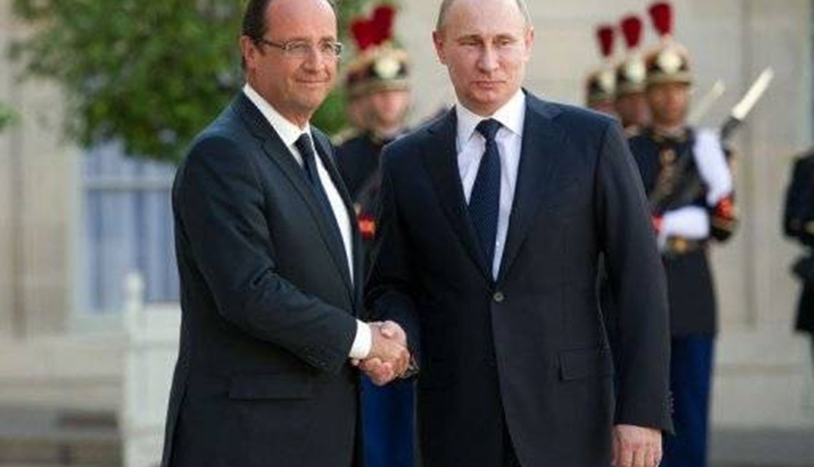 هولاند يحض بوتين على التوصل الى "حل سياسي" في سوريا
