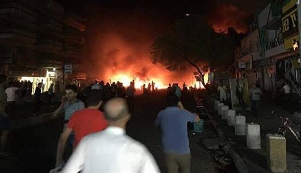 سيارة انفجرت في حي الكرادة قبيل منتصف الليل... والحصيلة 10 ضحايا