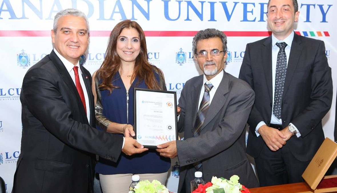 جامعة LCU الأولى في لبنان والشرق الأوسط التي تنال شهادة 9001 ISO