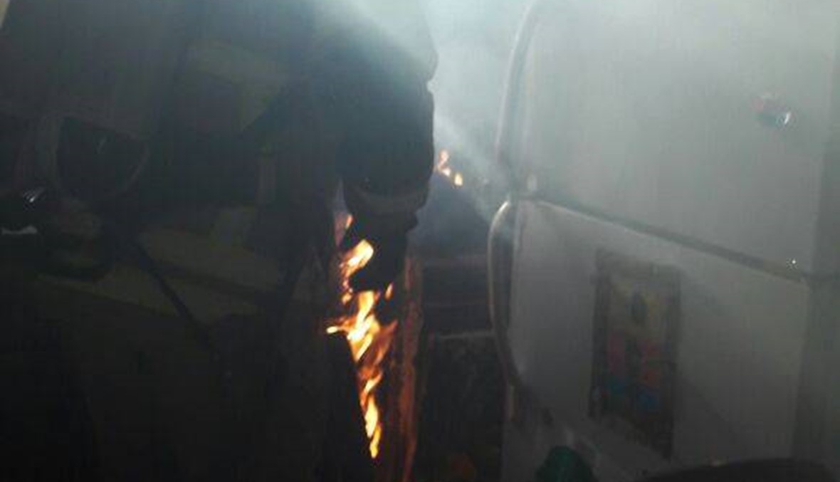 حريق داخل شقة في جبيل