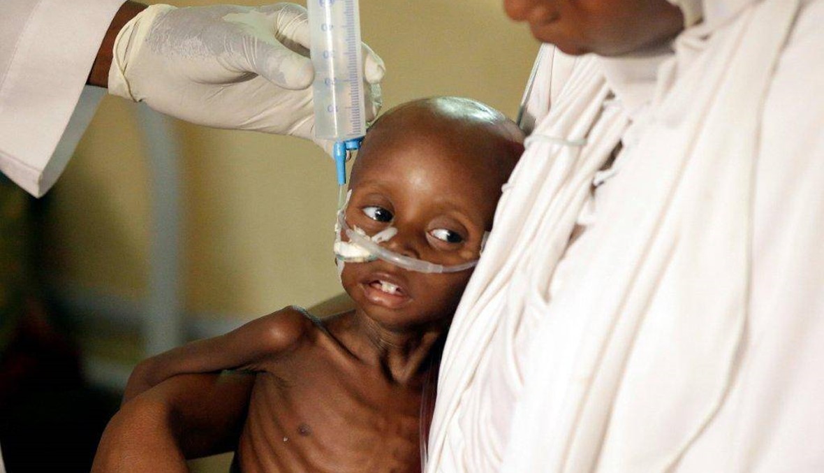 "يونسيف" تحذر: 75 ألف طفل قد يموتون جوعاً في نيجيريا
