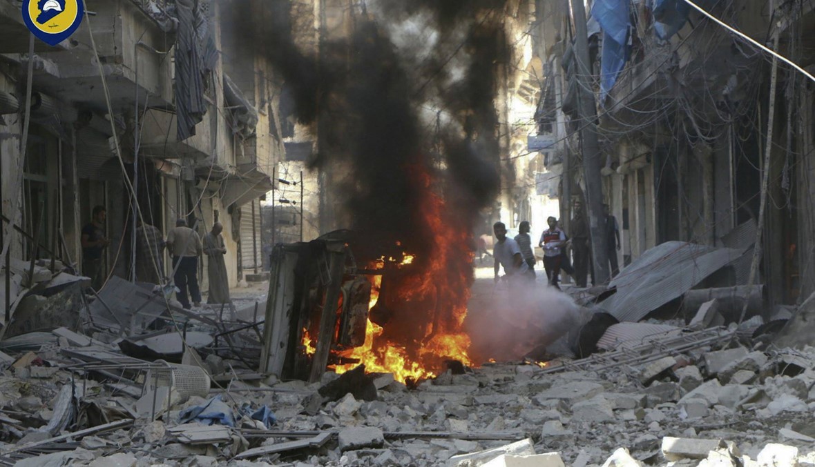 9364 قتيلا بينهم 3804 مدنيين خلال عام في الغارات الروسية على سوريا
