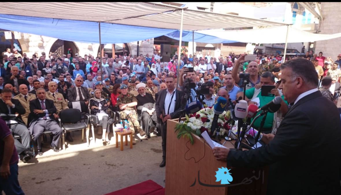 اللواء عباس ابرهيم يفتتح مركز امن عام شبعا الاقليمي